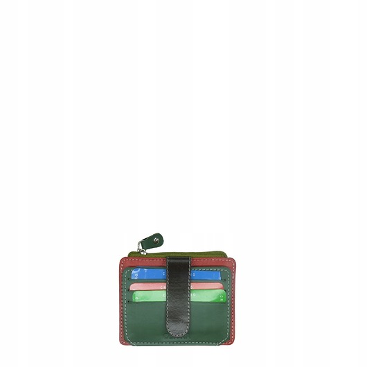 portfele damskie Etui organizer na karty składane skórzane na prezent przegrody OLIVKA