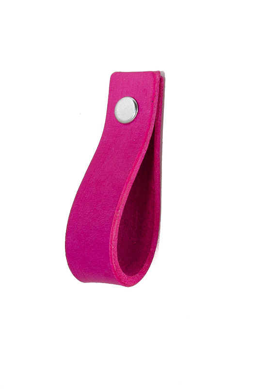 gałki do mebli Skórzany uchwyt meblowy COLORISO FUCHSIA