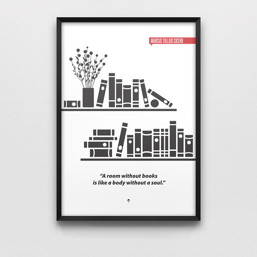 Plakat – A room without books… LazyDog