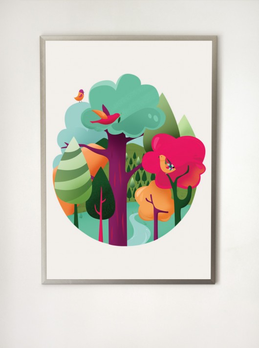 czarodziejski las PRINTLOVE