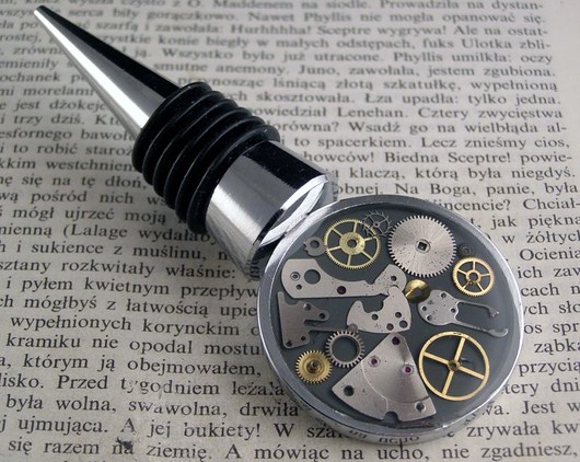Korek do wina Steampunk 4 Zegarynki