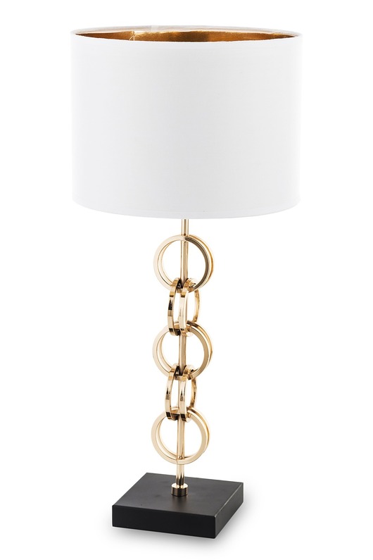 lampy stołowe Lampa stołowa 55x25x25 cm CATENA z czarną podstawą