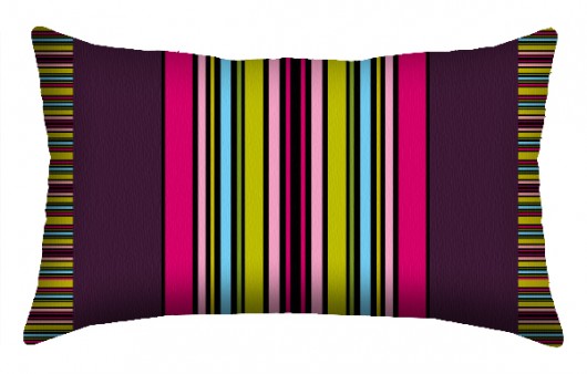 Na podróż idealny  - zagłówek pasiaki 22x38cm AT design