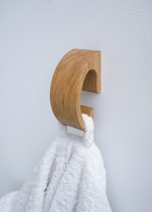wieszaki Naturalny minimalistyczny wieszak haczyk do łazienki