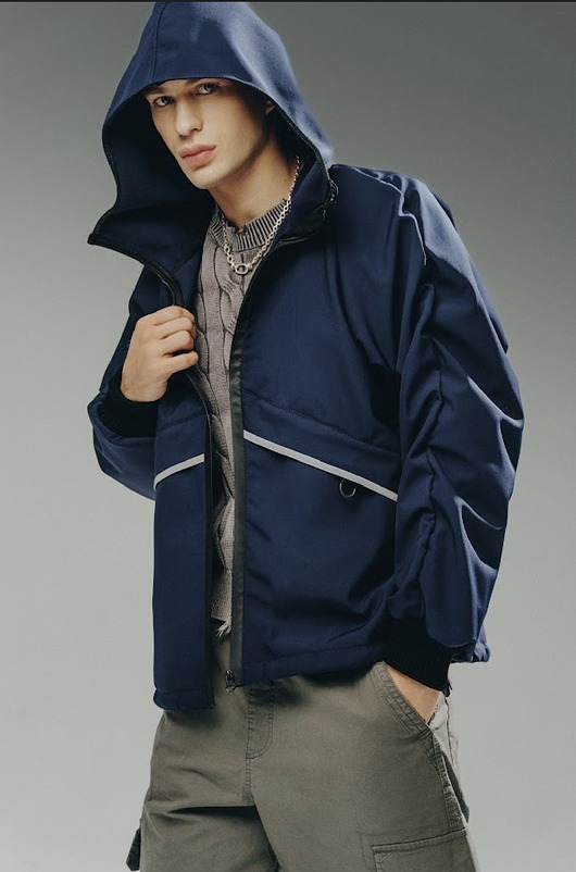 płaszcze i kurtki męskie Armadillo Skorupka, kurtka, przeciwdeszczowa, UNISEX, ONE SIZE, granatowa