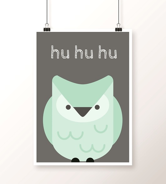Plakat / HU HU - A3 Well Wall