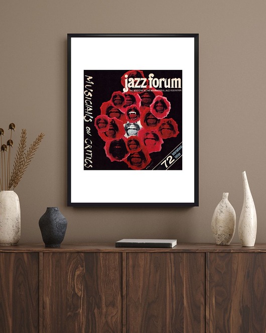 plakaty Plakat Oprawiona okładka czasopisma JAZZ FORUM nr 72, aut. Andrzej Pągowski z...