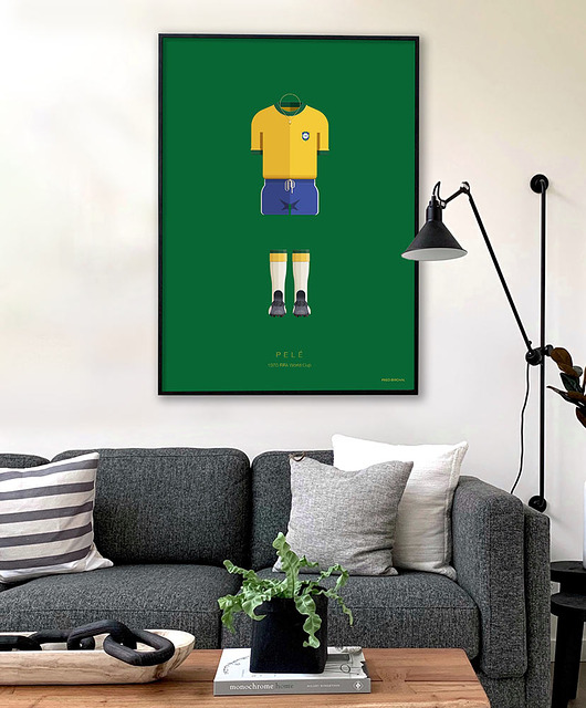 plakaty Pele - piłka nożna - plakat fine art