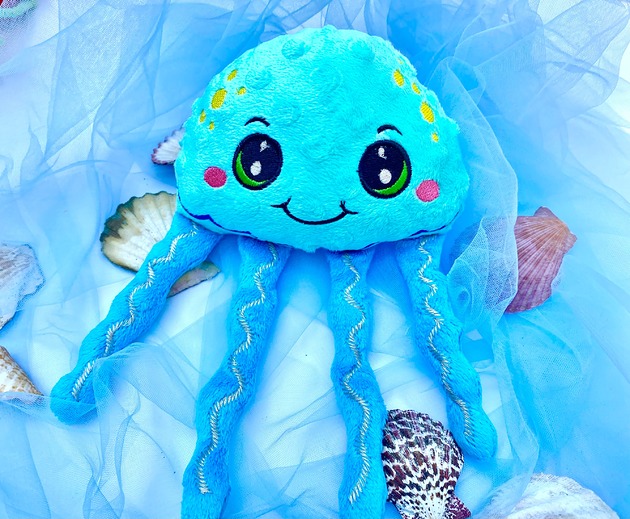 przytulanki dla niemowląt i dzieci Meduza - zabawka sensoryczna przytulanka
