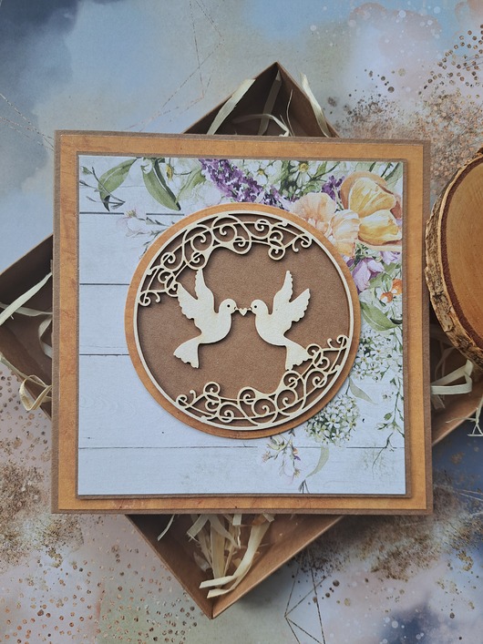 zaproszenia i kartki na ślub Kartka ślubna/ kartka na ślub (w pudełku)