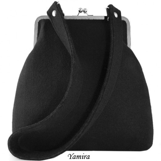 Torebka XL :: filc klasyczny na czarno :: yamira