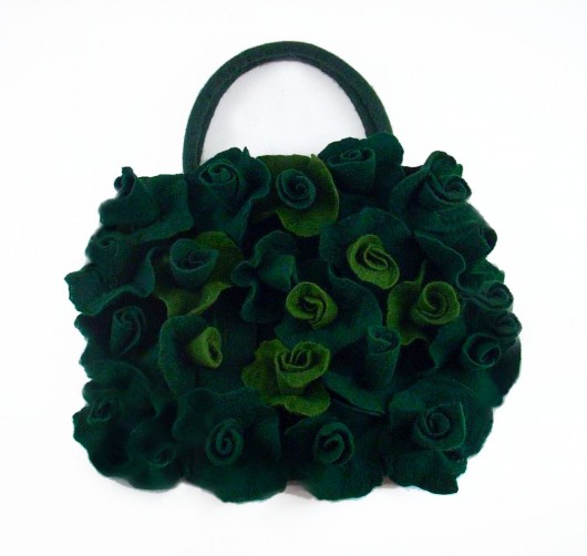 Roses: Jedwabnofilcowa Torebka filcant