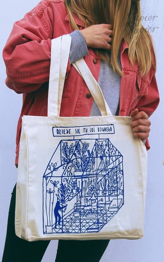 Torba XL | SZKLARNIA | Bawełniana torba na ramię Japier Papier