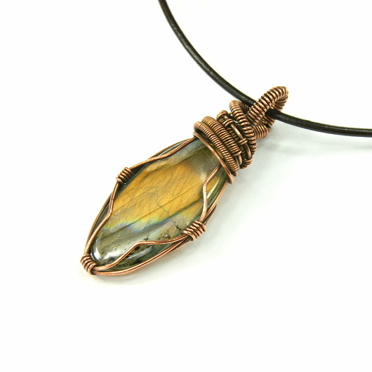 Wisiorek z labradorytem Blue Pearl Art
