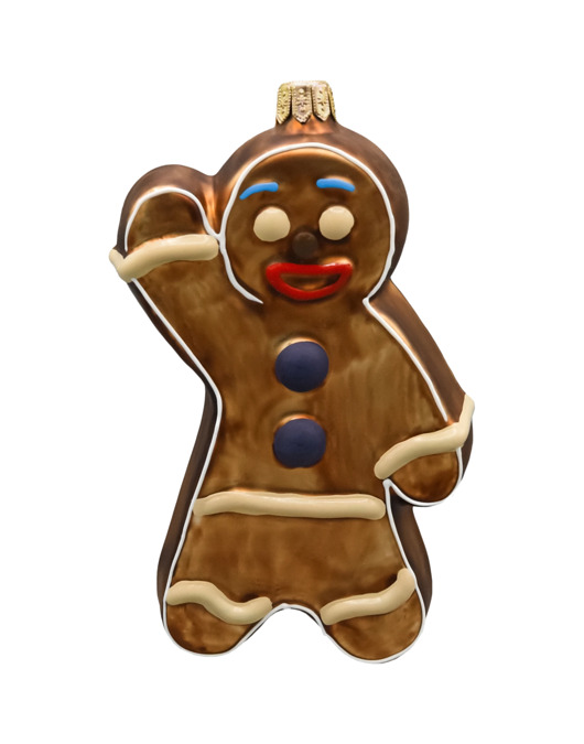 ozdoby choinkowe Bombka choinkowa: Piernikowy Ludzik: ciemnobrązowy