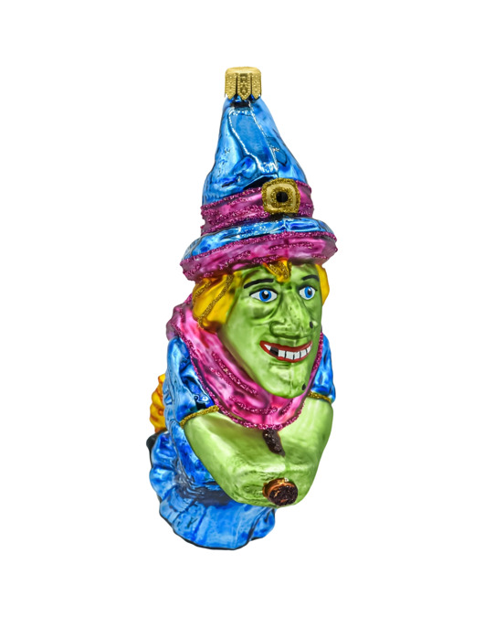 ozdoby choinkowe Bombka choinkowa: Wiedźma na miotle