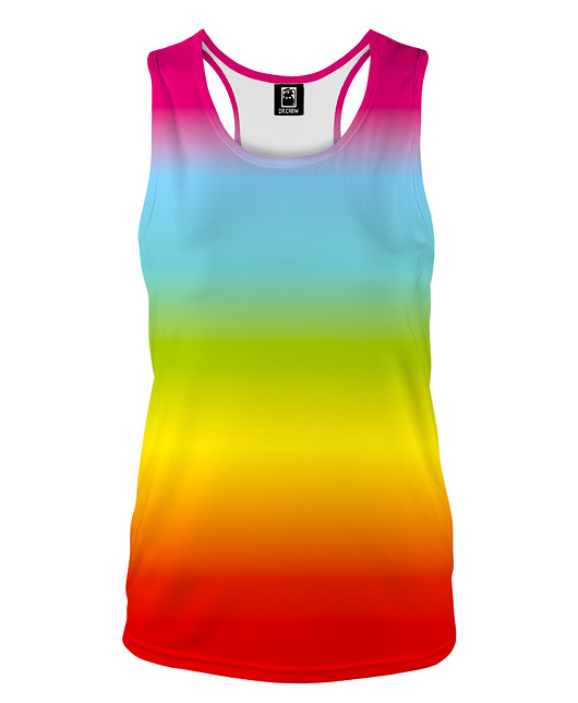 topy damskie DR.CROW Bokserka Top Ombre Rainbow