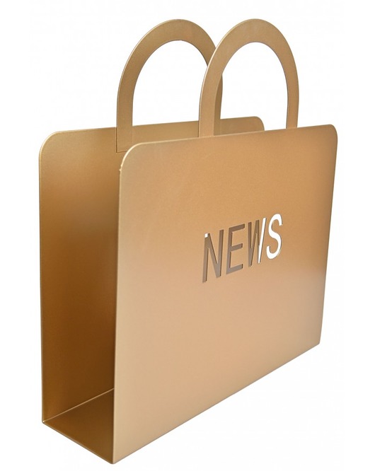 Gazetnik Metalowy NEWS Złoty MIA home