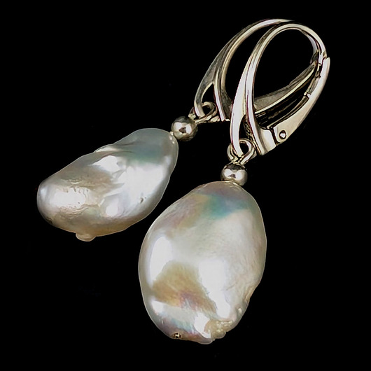 kolczyki srebrne Kolczyki srebrne subtelne perły