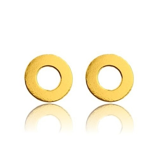 kolczyki srebrne Złote kolczyki kółeczka karma