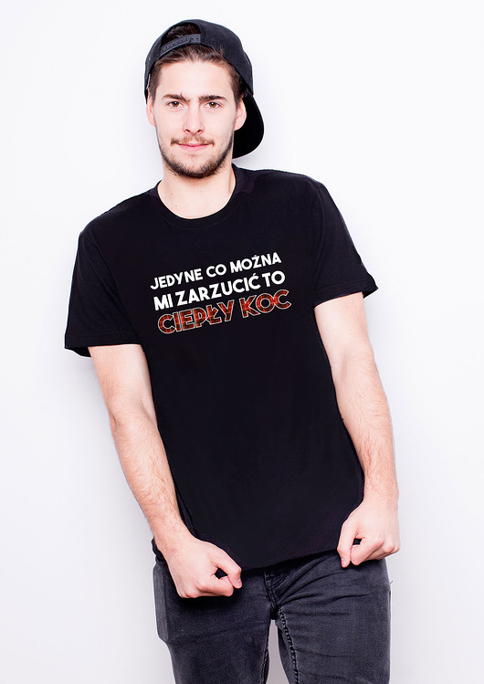 T-shirt męski -Ciepły koc AllbagAllprints