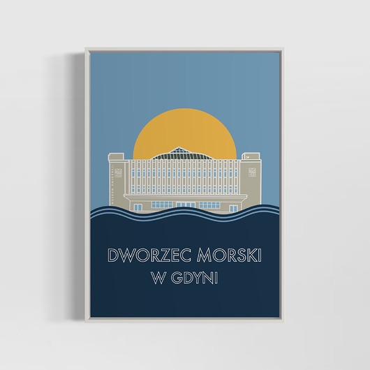 plakaty Plakat Dworzec Morski
