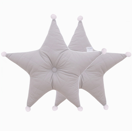 Poduszka gwiazda szara Roomee Decor