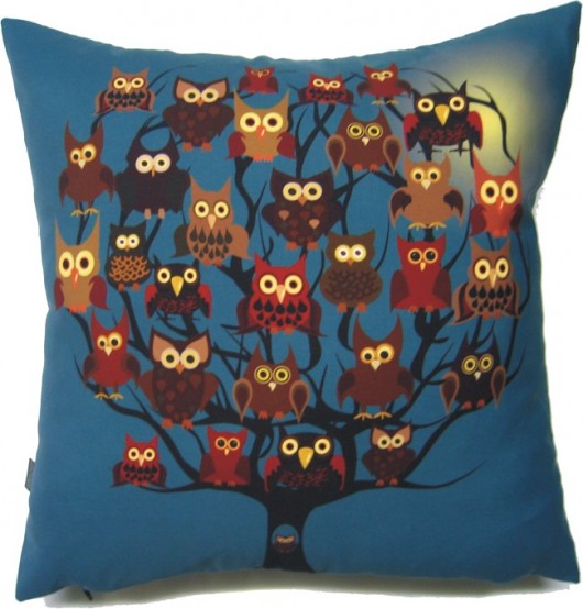 Poszewka drzewo z sowami Gaul Designs