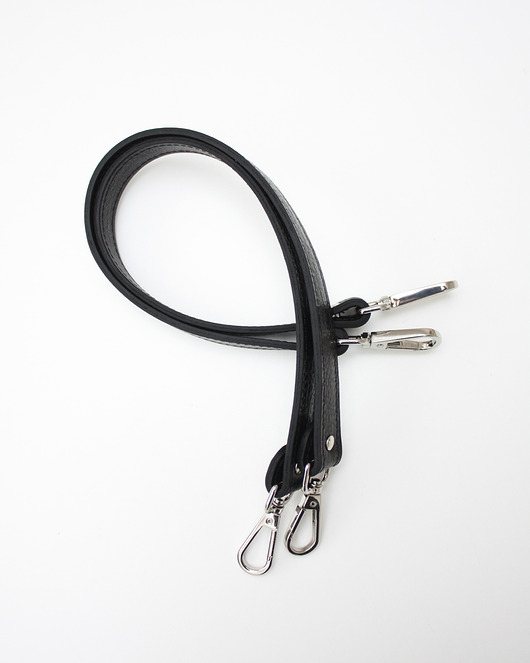 torebki różne Rączki do torebki skórzane Czarne