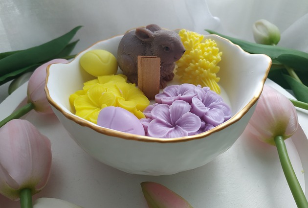 Wielkanoc - inne Świeca z zajączkiem Wielkanoc