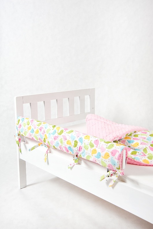 Ochraniacz do łóżeczka/łóżka IKEA - ptaszki Minky and Cotton