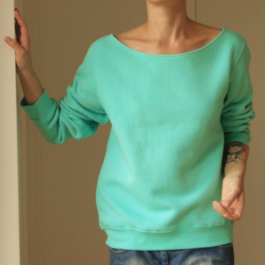 Bluza Turkus Łódka Fit Z ONE MUG A DAY
