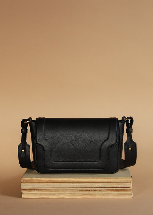 Torebka skórzana Mini Modern man in black Kulik