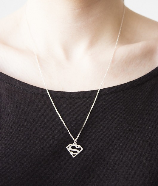 Srebrny naszyjnik  superwoman PaniDesigner