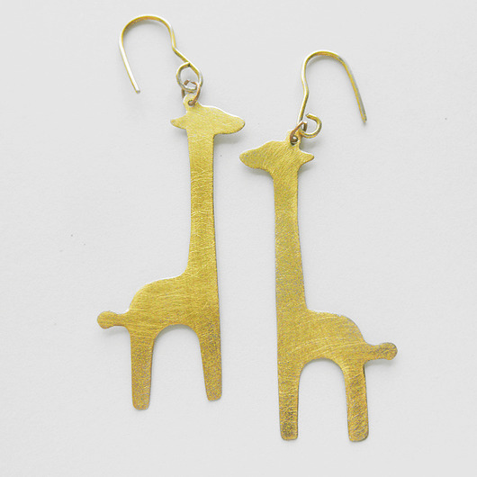 kolczyki pozłacane Kolczyki pozłacane ŻYRAFA