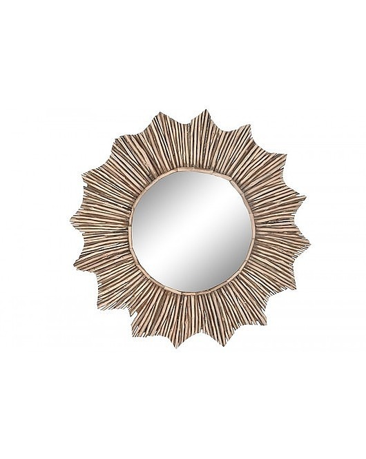 lustra stojące i wiszące Lustro Drewniane Lustro Dekoracyjne Eucalyptus 120 cm