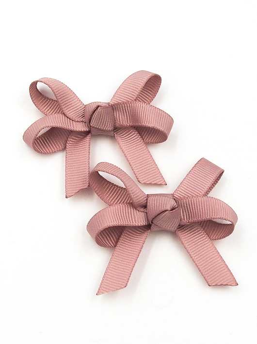 ozdoby do włosów dla dzieci Spinki do włosów kokardki Loop Bows Antique Mauve
