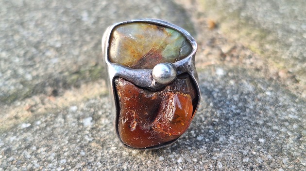 pierścionki - różne Big - pierścionek regulowany