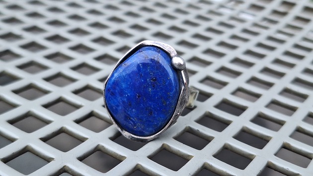 pierścionki - różne Lapis lazuli - pierścionek regulowany