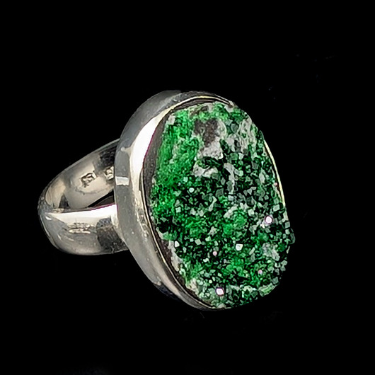 pierścionki srebrne Pierścionek Szmaragdowy uwarowit