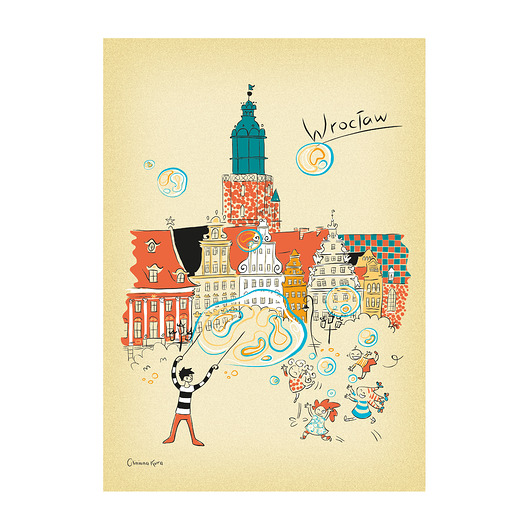 plakaty Plakat A4 Wrocław Kamieniczki