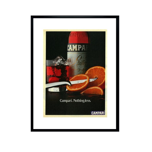 plakaty Oryginalny Plakat Reklamowy Campari. Nothing less. 1981