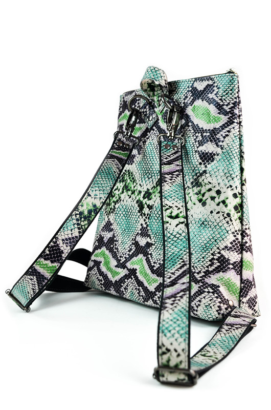 plecaki Plecak z papieru [kolorowy połysk] wąż BACKPACK