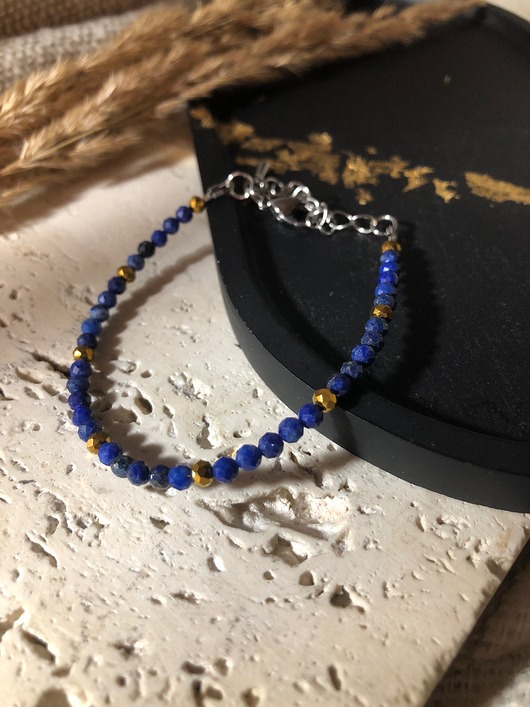 bransoletki z kamieni naturalnych Bransoletka lapis lazuli