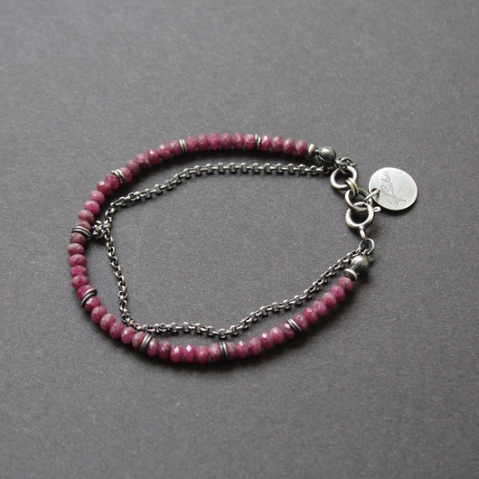 bransoletki z kamieni naturalnych Rubinowa Waleria