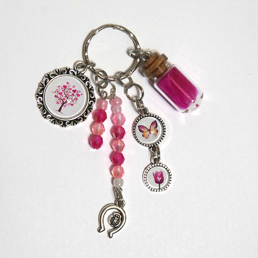 breloki Breloczek - Drzewko, tulipan,  fiolka