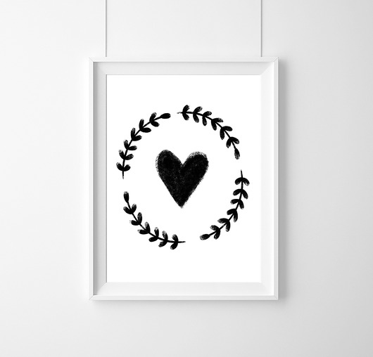 Plakat heart & plants | A3 wejustlikeprints