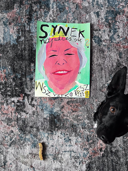 grafiki i ilustracje PORTRET personalizowany na urodziny prezent ZE ZDJĘCIA dla Rodziny Przyjaciela