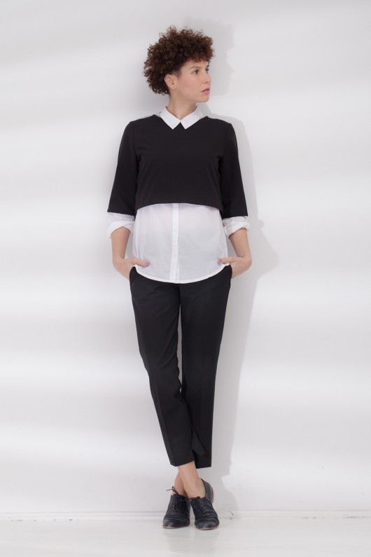 Cape shirt /black/  Pulpa