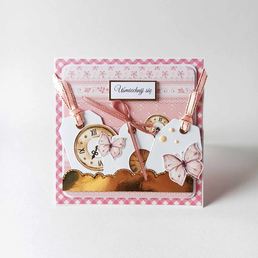 kartki scrapbooking Kartka Okolicznościowa: Uśmiechnij Się